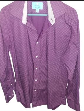 Christian Aujard Mens Long Sleeve Print Button Down